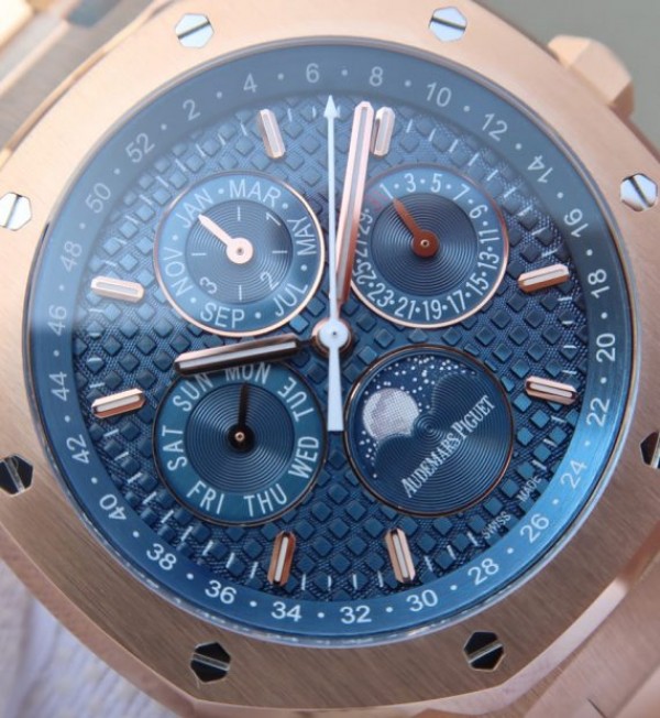Replica Audemars Piguet JF Royal Oak 41mm 26574 RG Blue Dial White Hand A5134