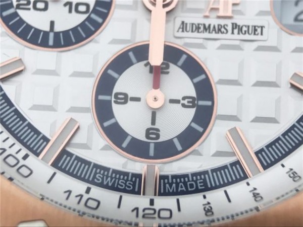 Replica Audemars Piguet Royal Oak Offshore 44mm RG Summer Edition JF White Rubber Strap A3126