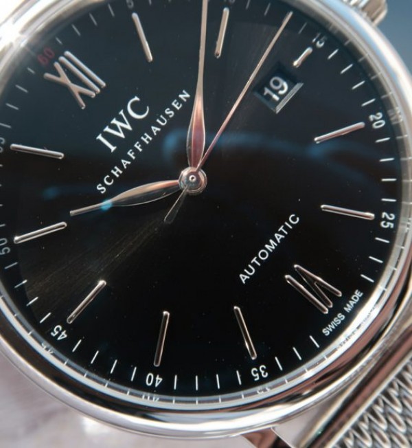 Replica IWC MK Portofino IW356506 Automatic Black Dial SS Mesh Bracelet