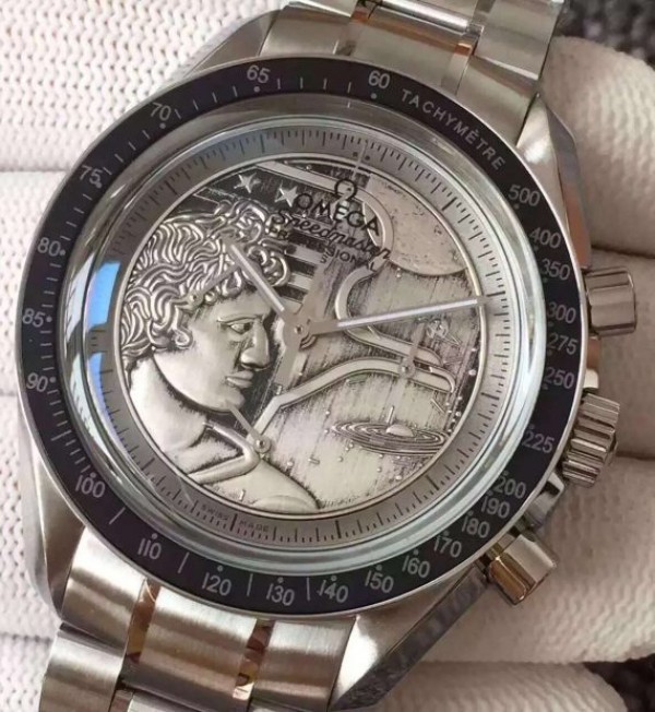 Replica Omega Speedmaster SS Apollo XVII 40th Anniversary SS Bracelet Manual Winding