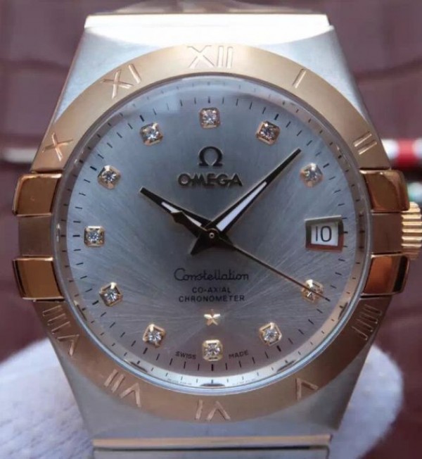 Replica Omega V6 Constellation 35mm 123.20.35.20.52.002 SS Bracelet A2500