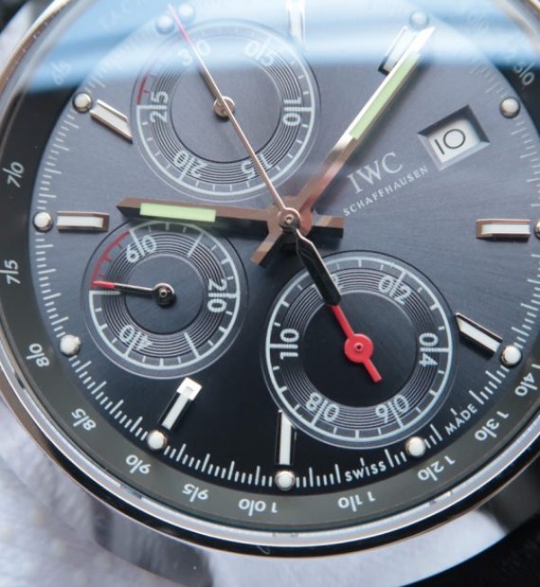 Replica IWC Ingenieur Chrono IW380702 Gray Dial Leather Strap