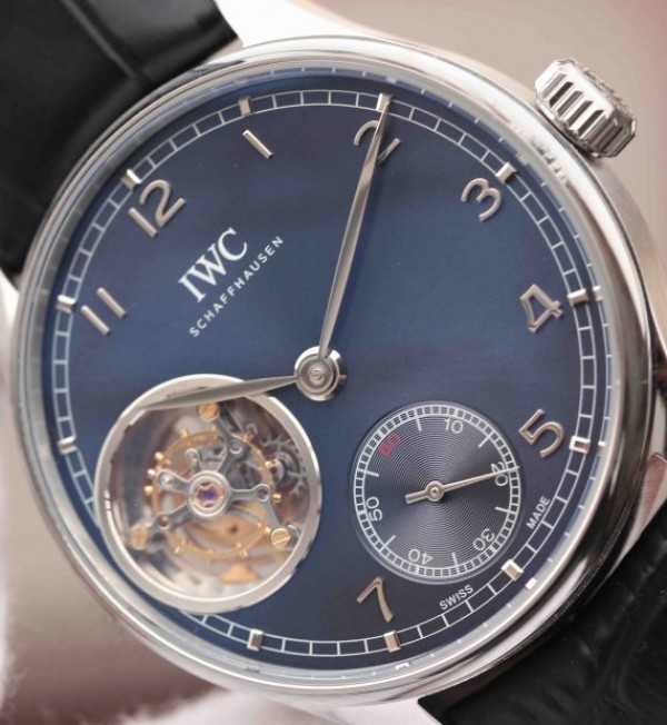 Replica IWC YLF AZ Portuguese Tourbillon Blue Dial A98900