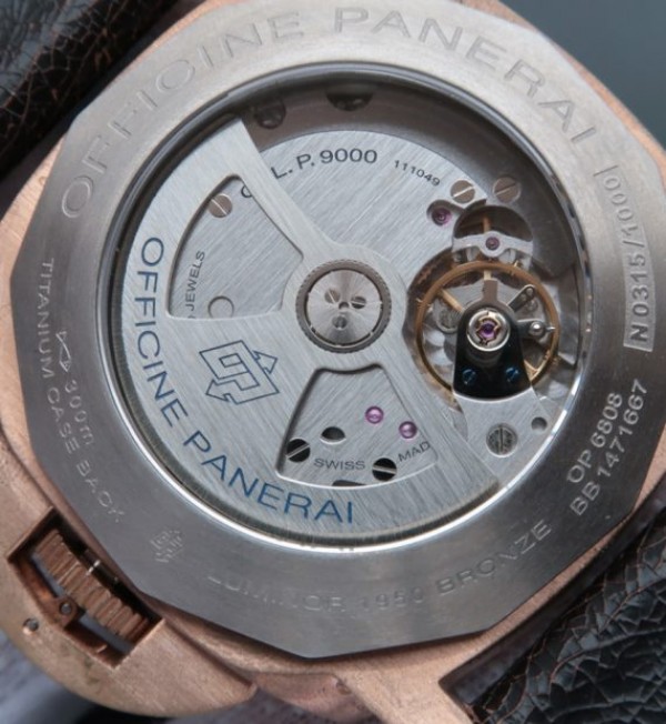Replica Panerai VSF PAM382 Bronzo Brown Distressed Calfskin Strap Super Clone