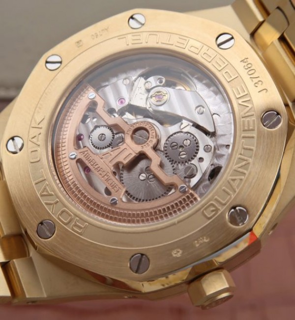 Replica Audemars Piguet JF Royal Oak 41mm 26574 YG Black Textured Dial A5134