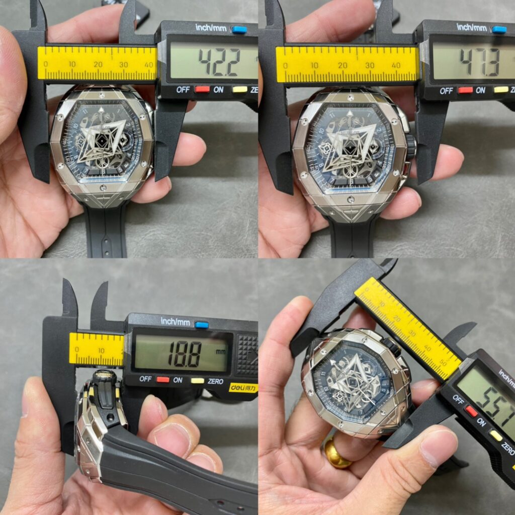 Hublot Replica Watch Spirit Of Big Bang Sang Bleu Rubber Strap 42.2mm