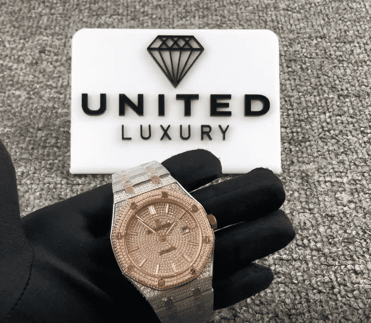 Audemars Piguet Royal Oak Selfwinding 15400SR.OO.1220SR.01 Iced Out Replica