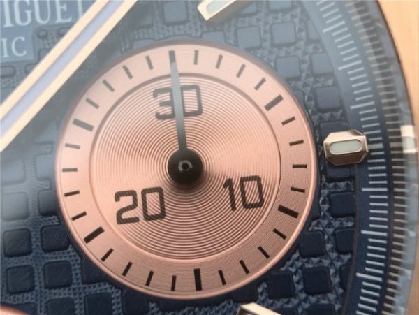 Replica Audemars Piguet Royal Oak Chronograph RG JHF Blue/RG Dial RG Bracelet A7750