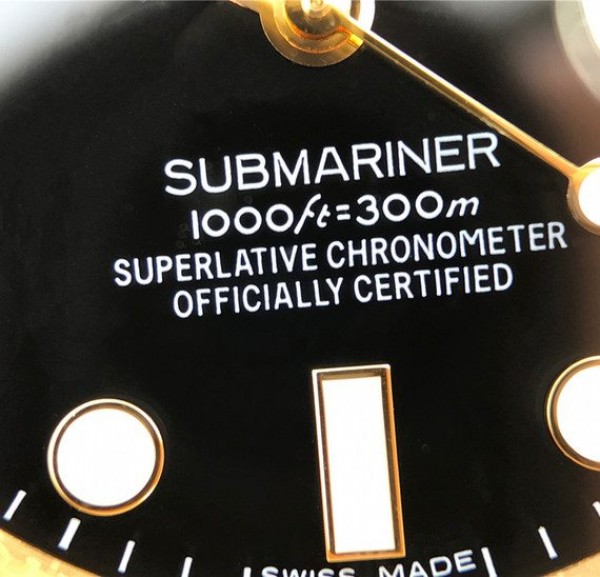 Replica Rolex Submariner 116613 LN YG Wrapped Black Dial YG Wrapped Bracelet Eta2836