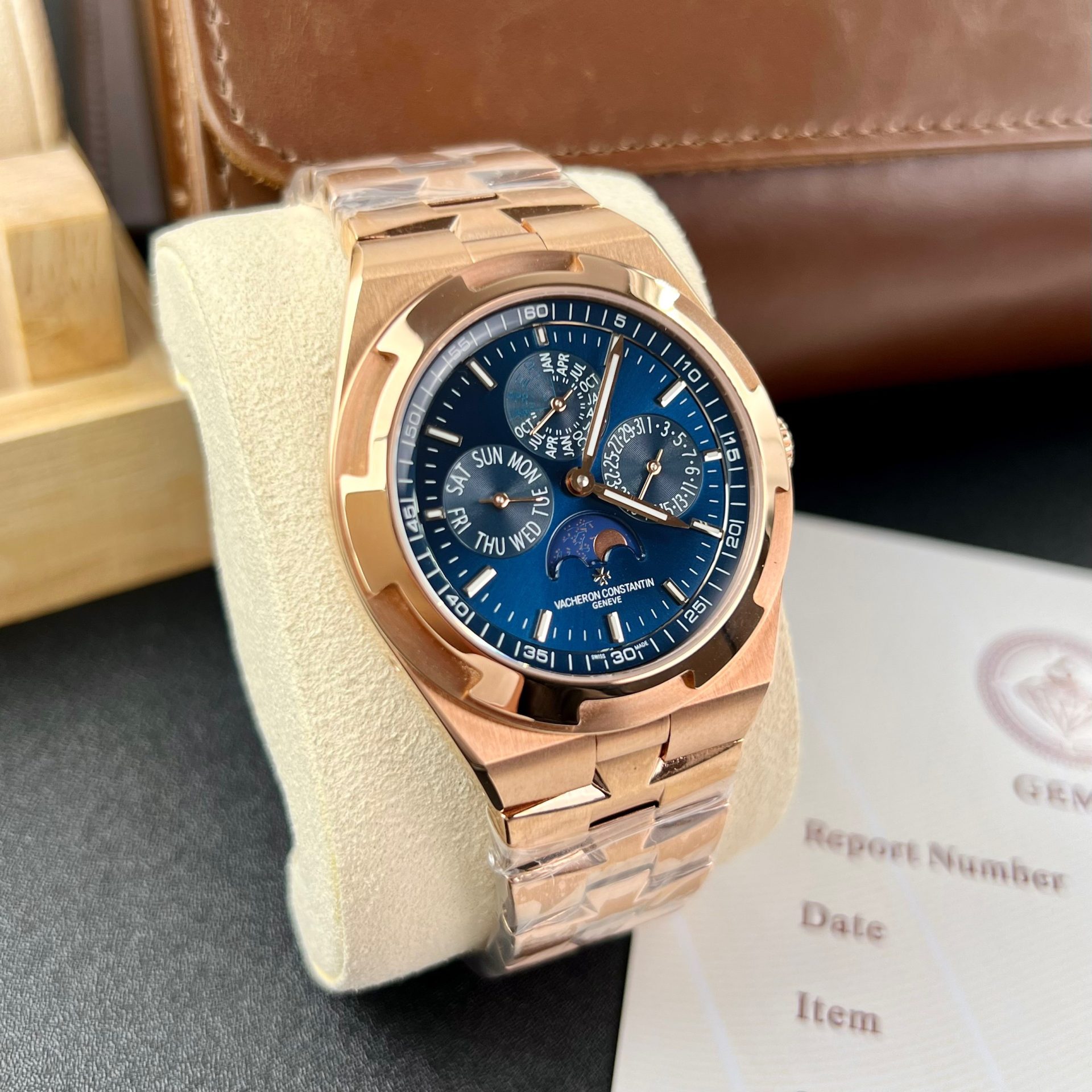 Vacheron Constantin Best Replica Watch Overseas 5500V Dial Blue 42.5mm
