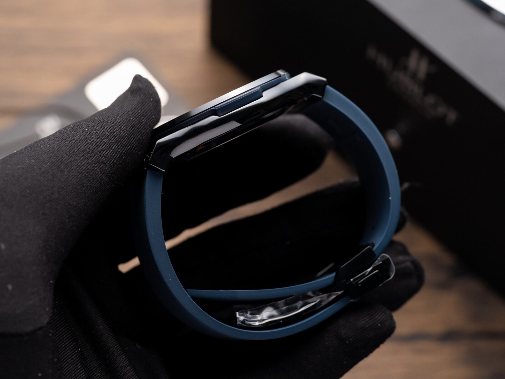 Hublot Classic Fusion Ceramic Blue Dial Rubber Strap GS Factory 42mm