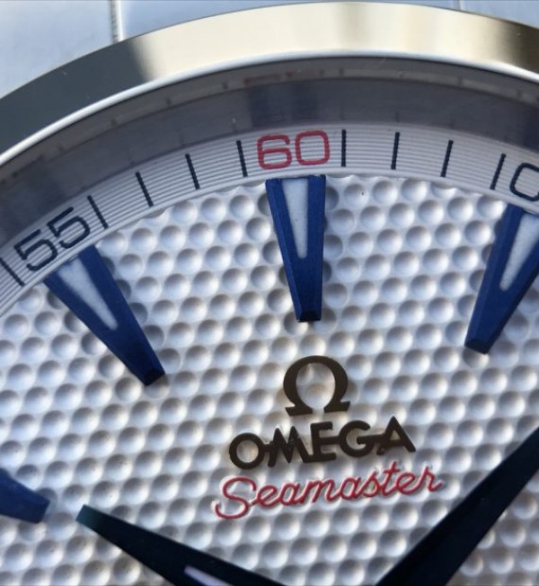 Replica Omega Seamaster 150M Ryder Cup White Textured Dial SS Bracelet A8500