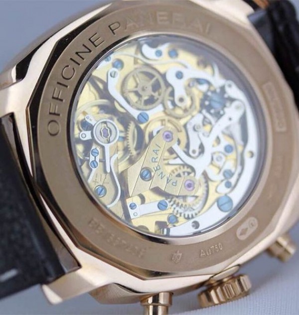 Replica Panerai XF PAM519 Leather Strap Manual Winding Chrono