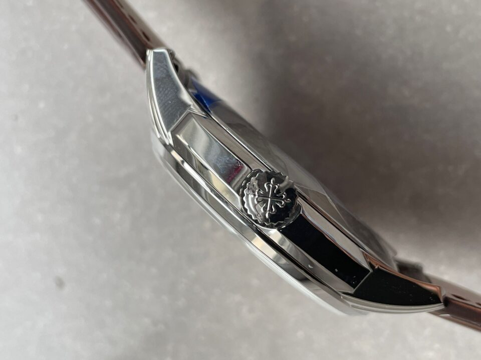 Replica PATEK PHILIPPE Perpetual Calendar 5320G-001 SS GSF 1:1 Best Edition Cream Dial on Brown Leather Strap A324