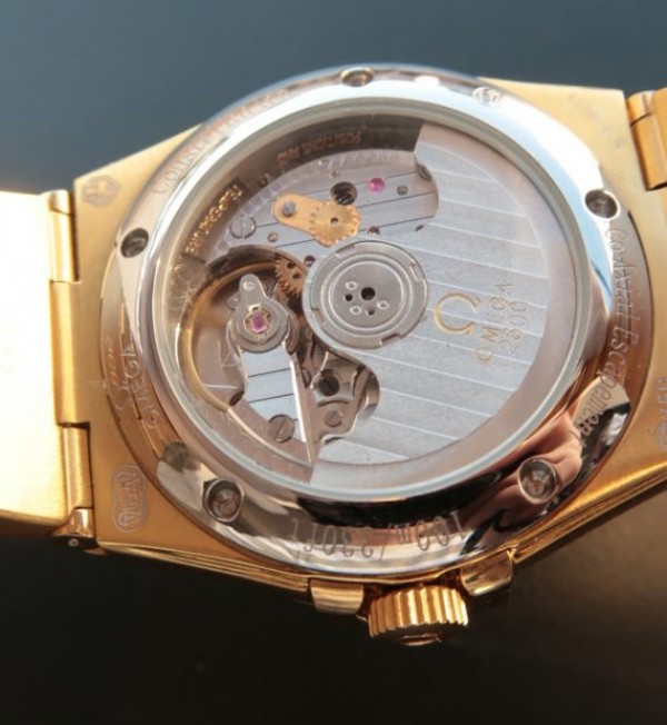 Replica Omega V6 Constellation YG White Dial Diamonds Bezel YG Bracelet A2500