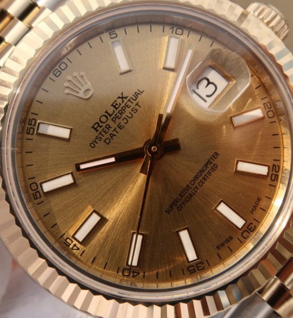 Replica Rolex DateJust 41mm 126333 Noob YG Wrapped YG Dial SS/YG Bracelet A3235