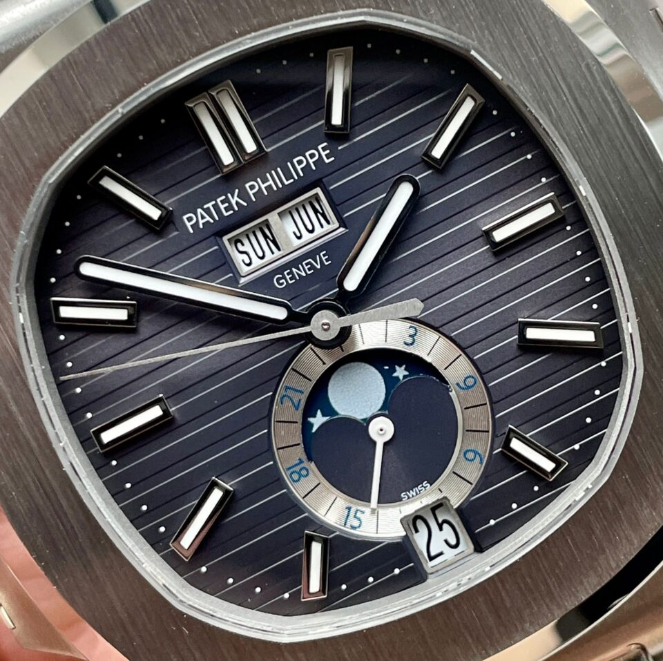 Replica PATEK PHILIPPENautilus 5726 Full Function Moonphase PPF 1:1 Best Blue Dial A324