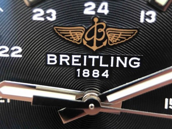 Replica Breitling Colt Automatic 44mm SS GF Black Textured Dial Black Leather Strap A2824