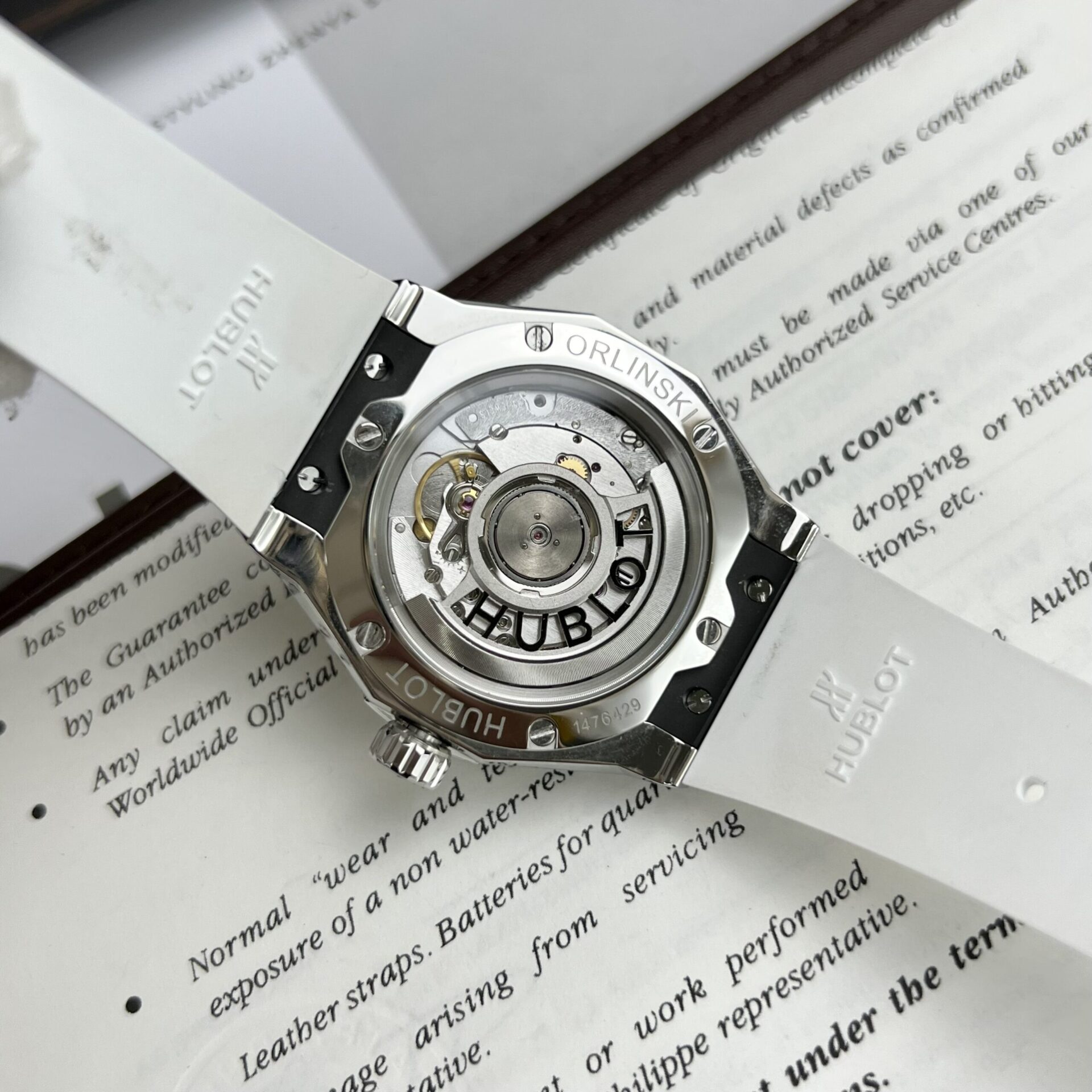 Hublot Orlinski Replica Watch White Dial Custom Moissanite Diamonds APS Factory 40mm