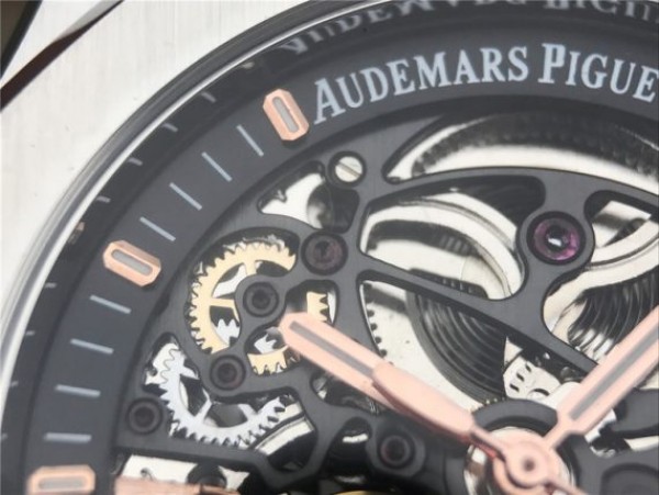 Replica Audemars Piguet Royal Oak 41mm Double Balance Wheel Openworked 15407 SS JF SS Bracelet A3132