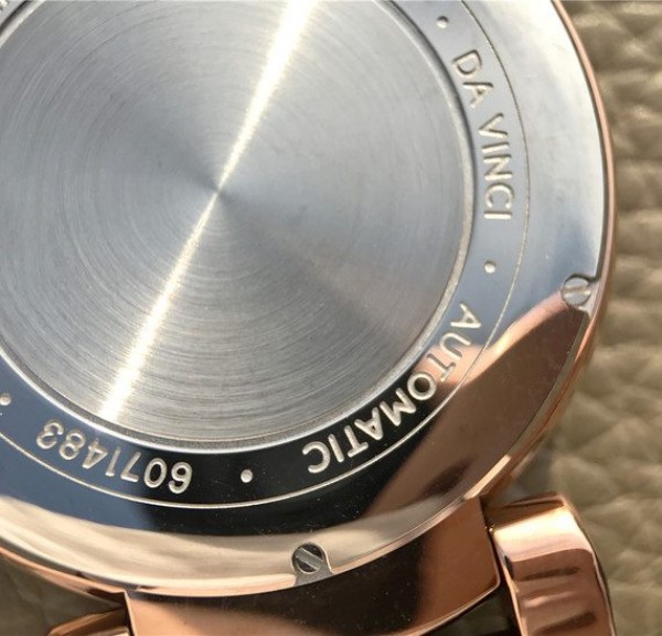 Replica IWC TW Da Vinci RG IW3566 White Dial Black Leather Strap A2892