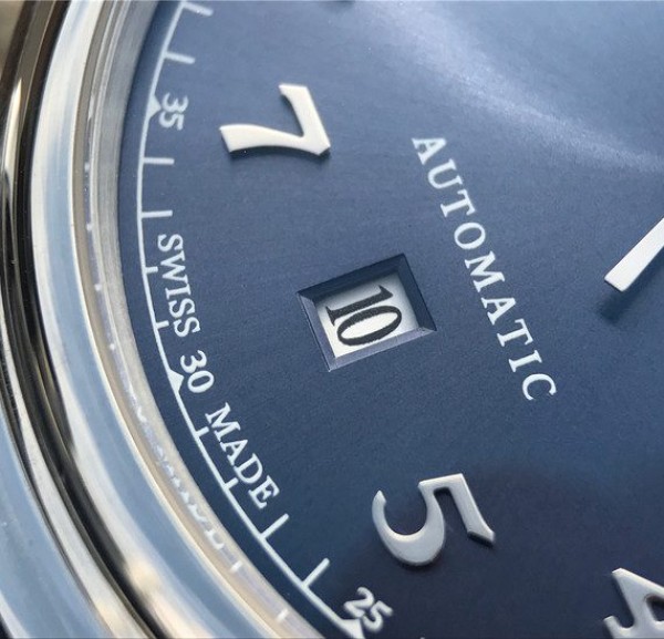 Replica IWC TW Da Vinci IW3566 Blue Dial Black Leather Strap A2892