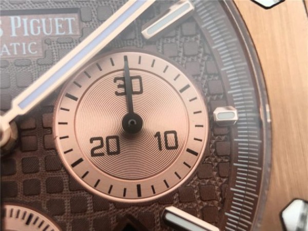 Replica Audemars Piguet Royal Oak Chronograph RG JHF Brown/RG Dial RG Bracelet A7750