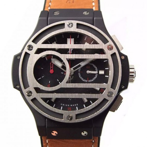 Replica Hublot Big Bang 44mm Black Dial Chukker Bang SS A7750