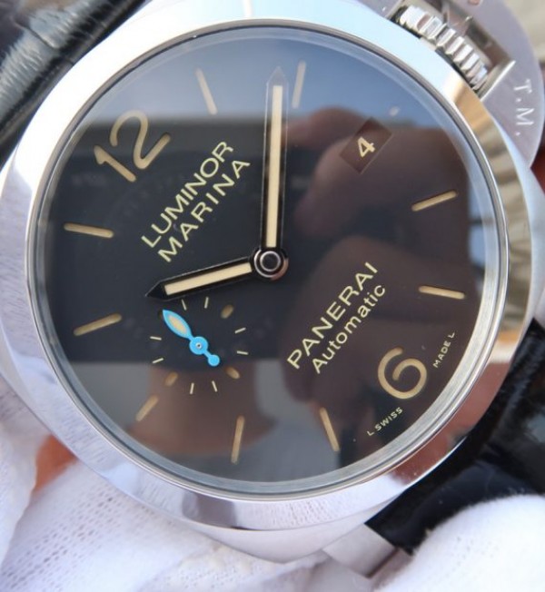 Replica Panerai ZF PAM1392 Black Dial Black Leather Strap P9010