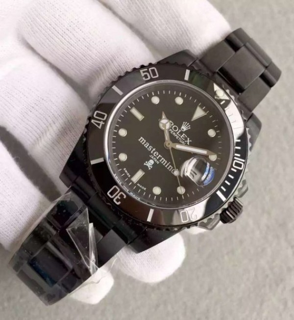 Replica Rolex Mastermind Submariner 116610 PVD Black Dial PVD Bracelet A2836