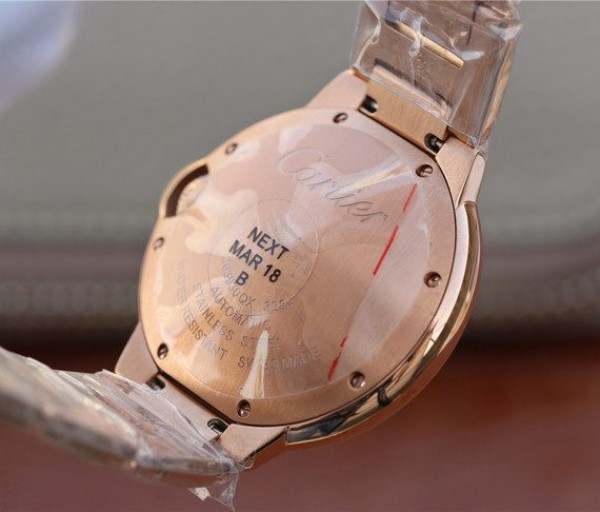 Replica Cartier Ballon Bleu 36mm RG White Textured Dial RG Bracelet