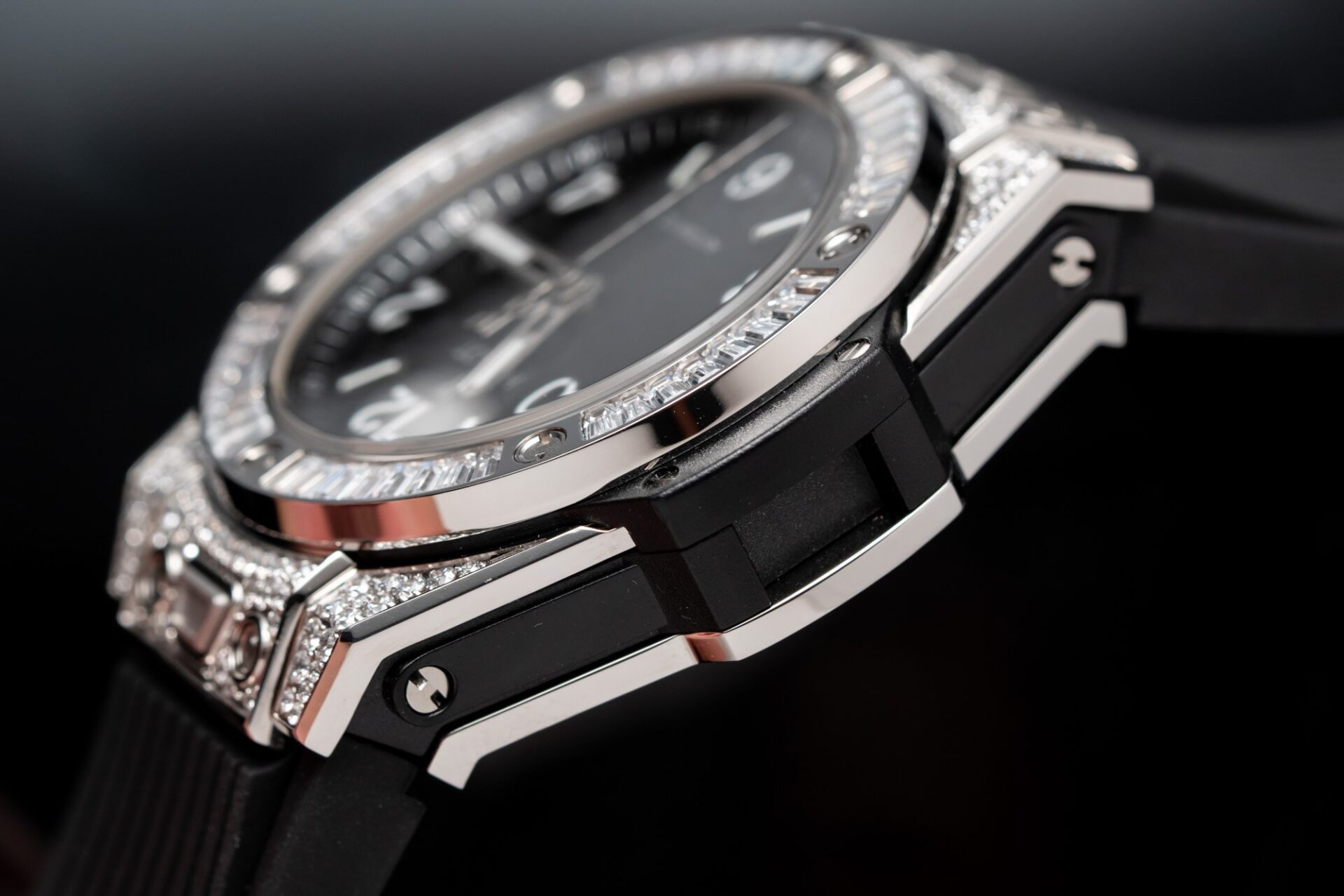 Hublot Replica Watch Big Bang One Click Black Dial Rubber Strap 39mm