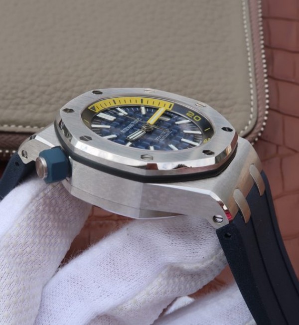 Replica Audemars Piguet JF Royal Oak Offshore Diver 2017 Blue 15710 Rubber Strap A3120
