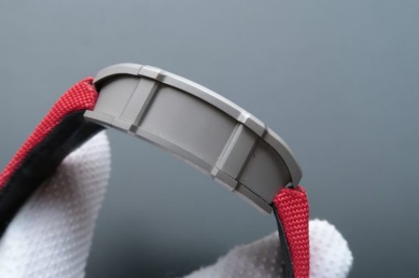 Replica Richard Mille RM027 SS Skeleton Dial Gray Inner Bezel Red Nylon Strap 6T51