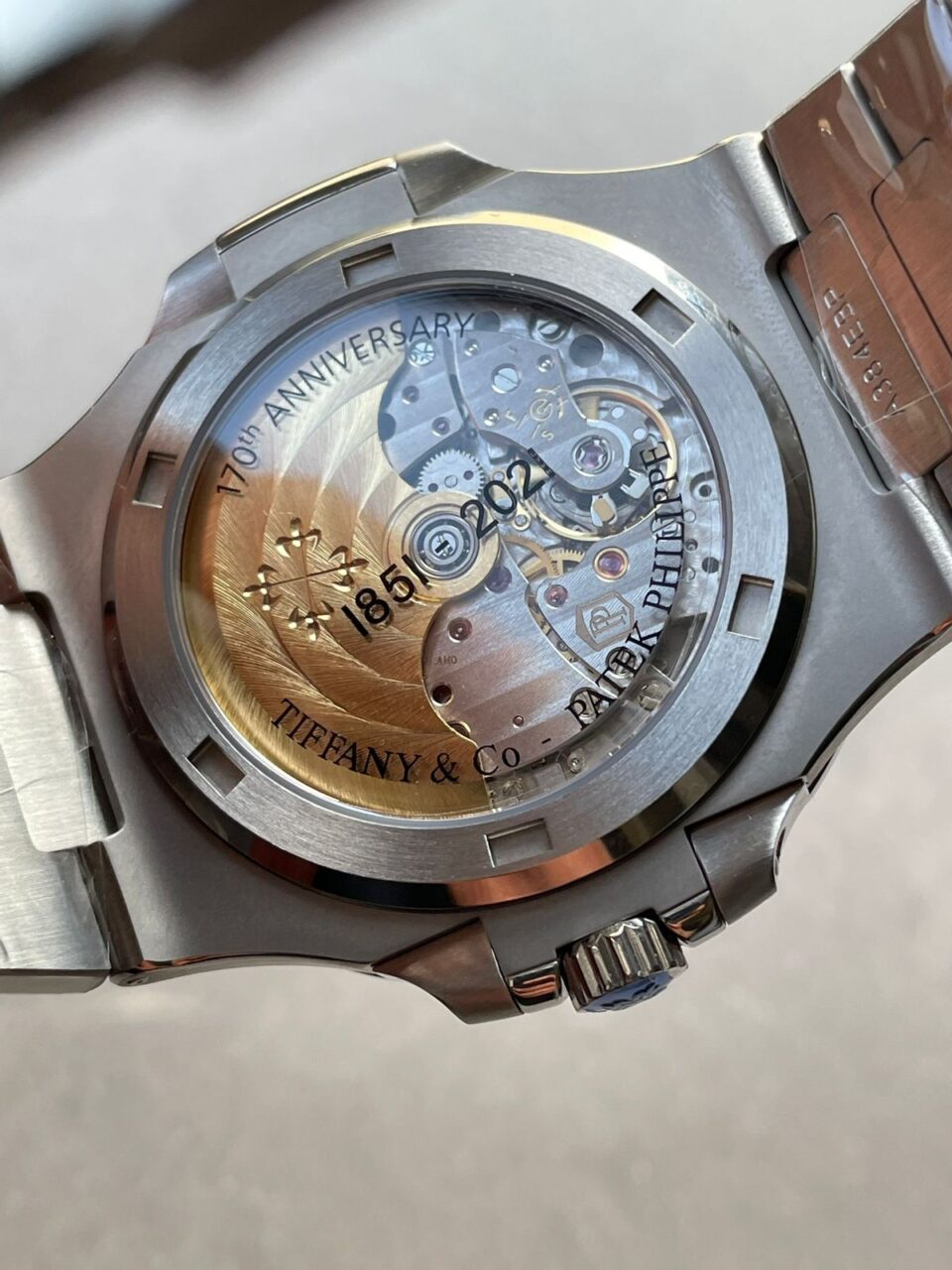 Replica PATEK PHILIPPE Nautilus 5711 3KF 1:1 Best Edition Tiffany Blue Dial on SS Bracelet A324 V2