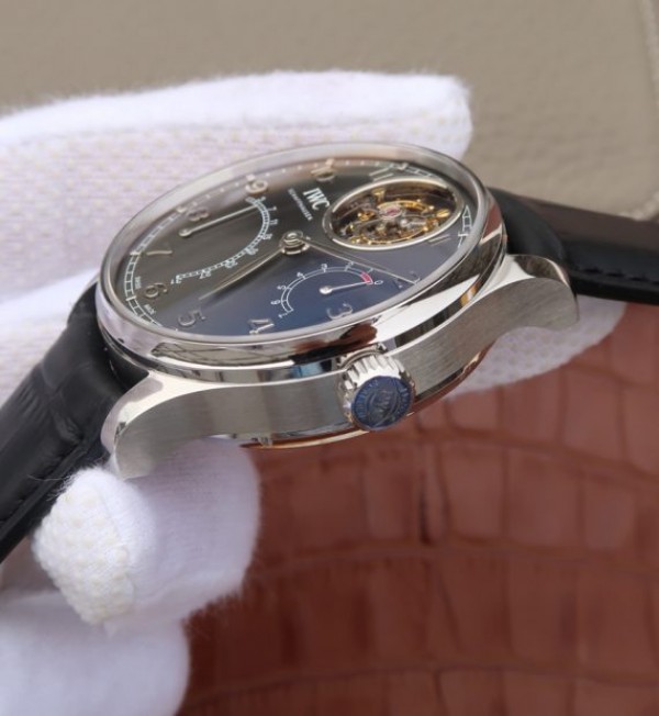 Replica IWC AZ Portuguese Tourbillon IW5046 Black Dial