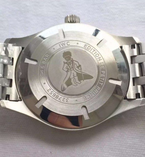 Replica IWC MKF Mark XVIII Le Petit Prince Blue Dial SS Bracelet A2892