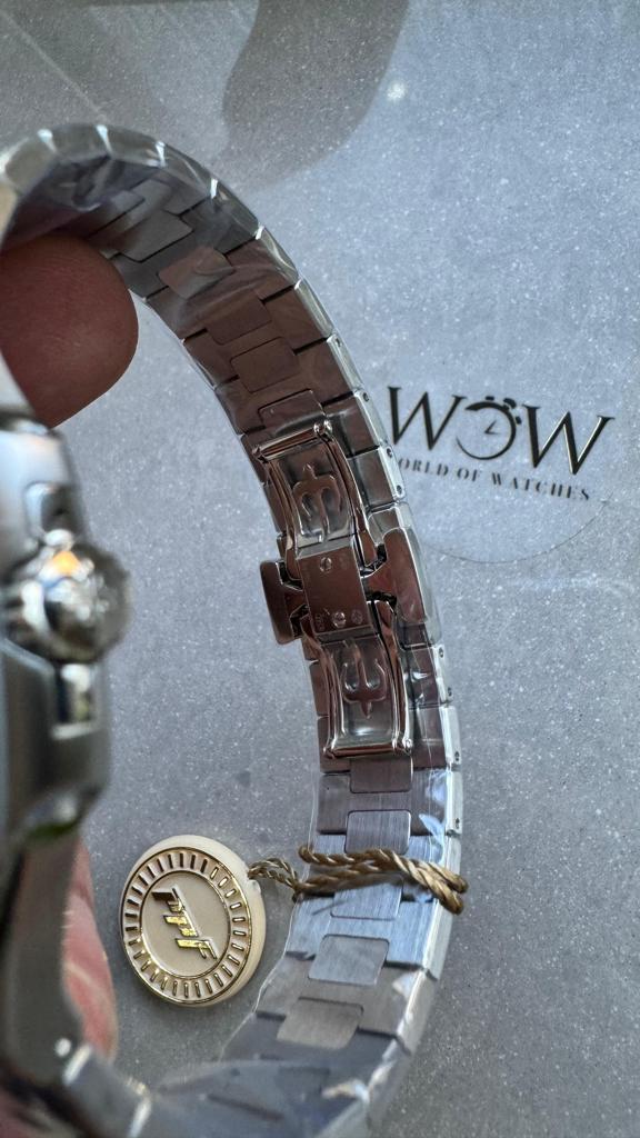 Replica PATEK PHILIPPE Nautilus 5811/1G PPF 1:1 Best Edition Grey Textured Dial on SS Bracelet Asian Cal.26-330CS