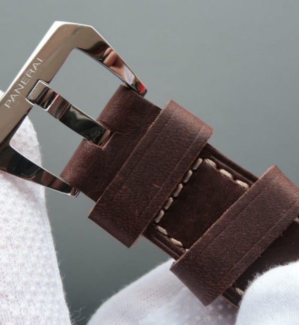 Replica Panerai PAM587 Thick Brown Leather Strap P.3000 Super Clone