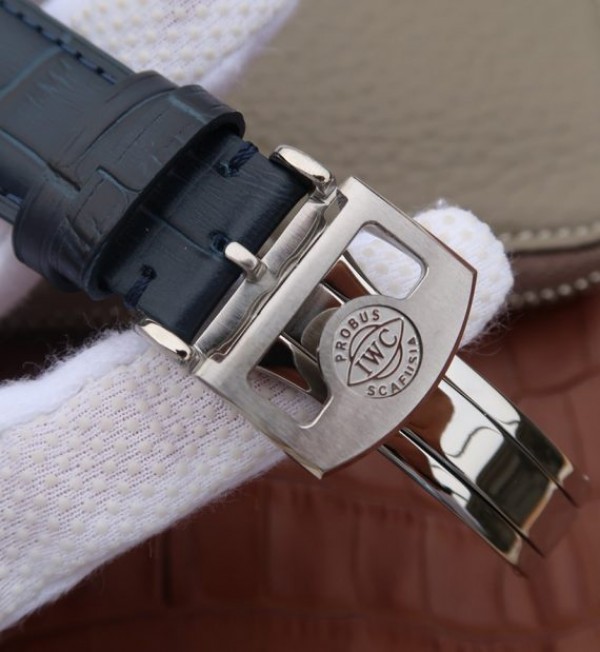 Replica IWC AZ Portuguese Tourbillon IW5046 White Dial Blue Markers