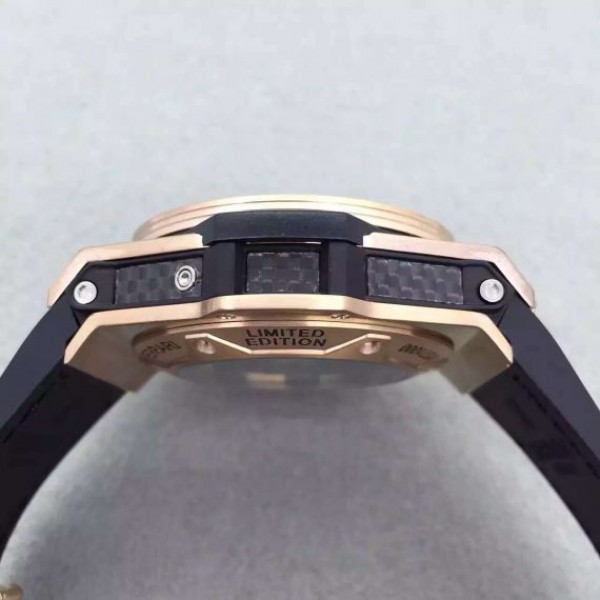 Replica Hublot Big Bang Ferrari Limited Edition RG Black Dial Black Rubber Strap A7753