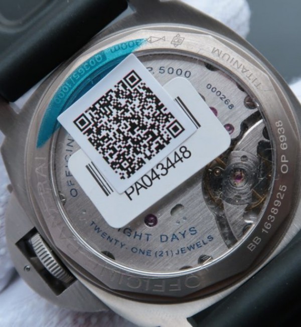 Replica Panerai ZF PAM562 Titanium Rubber Strap P5000