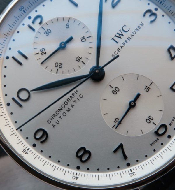 Replica IWC ZF Portuguese Chrono IW371446 Blue Leather Strap