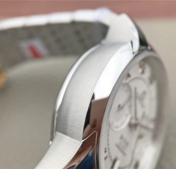 Replica Omega OMF De Ville Chronograph 42mm White Dial SS Bracelet A9300