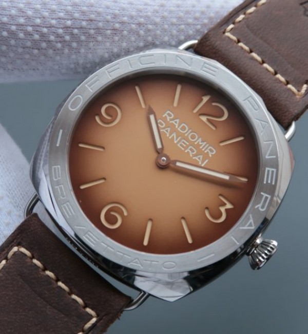 Replica Panerai SF Radiomir PAM687 Brown Dial Leather Strap P.3000