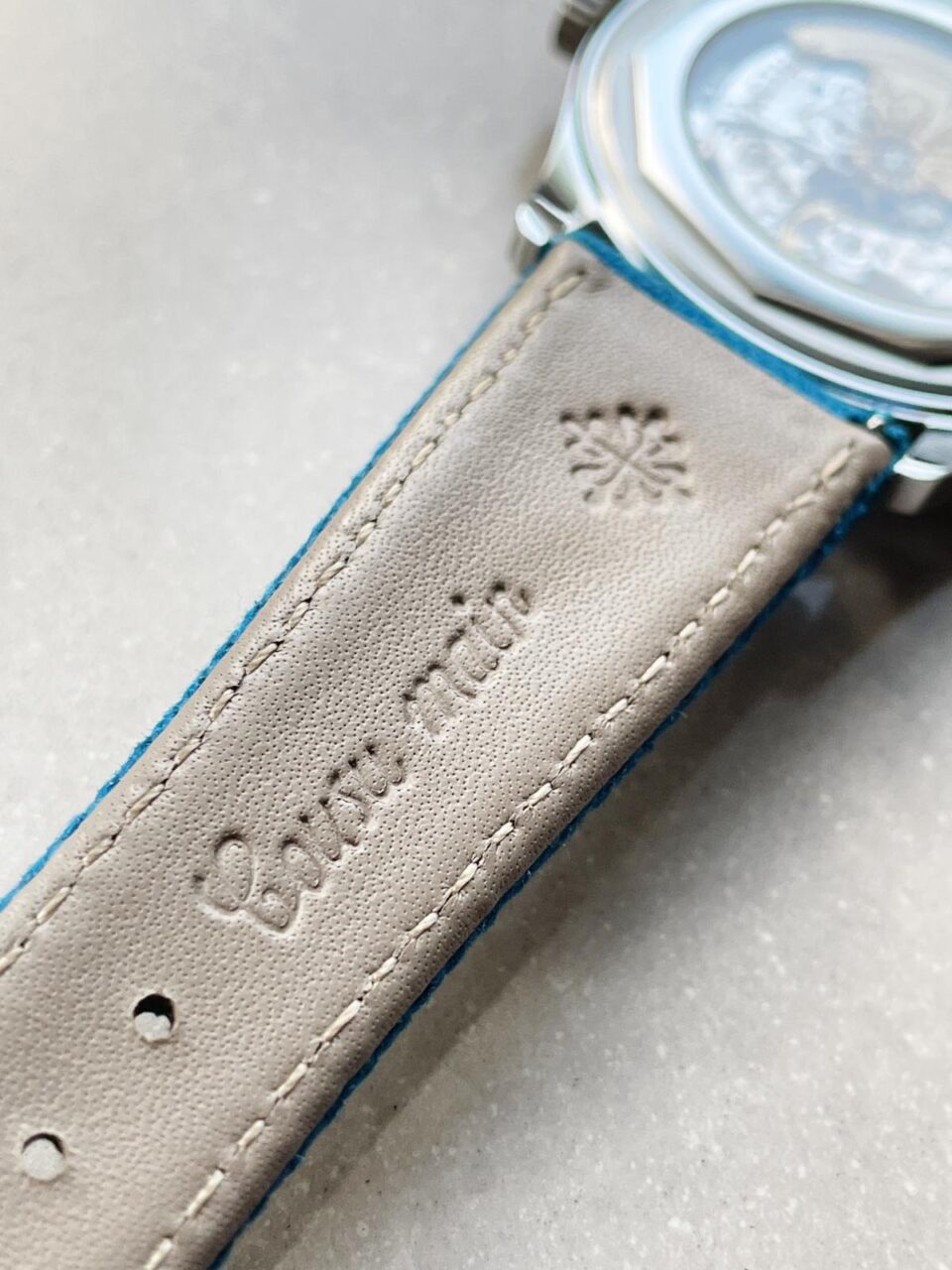 Replica PATEK PHILIPPE Calatrava 6007A-001 SS ZF 1:1 Best Edition Blue Dial on Blue Leather Strap A324CS