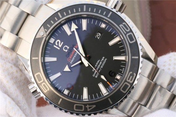Replica Omega Planet Ocean Professional Ceramic Bezel 45mm OMF SS Bracelet A8500