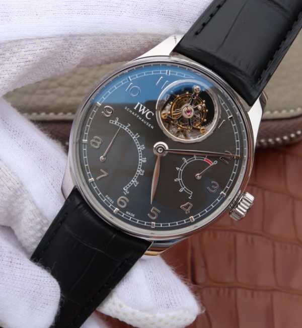Replica IWC AZ Portuguese Tourbillon IW5046 Black Dial