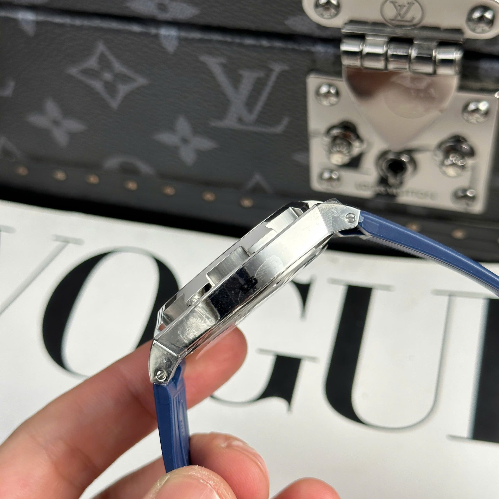 Vacheron Constantin Best Replica Watch Overseas Dual Time 47450 Blue 9F Factory 42mm