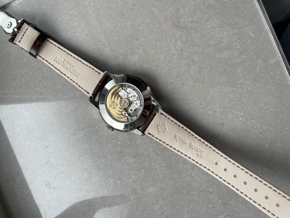 Replica PATEK PHILIPPE Perpetual Calendar 5320G-001 SS GSF 1:1 Best Edition Cream Dial on Brown Leather Strap A324